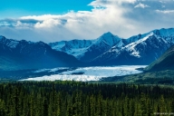 Matanuska Glacier and way to Anchorage